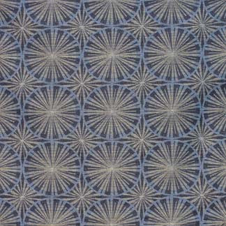 So Fly Night Sky 6465411000 by Carole Fabric Exclusive Deja Blue 58% Polyester, 31% Rayon, 11% Cotton Woven In USA H: 13 1/4"V, 14"H  54" Minimum (See sample for specifics) - Fabric Carolina - Carole Exclusive