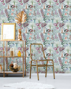 GARDEN OF EDEN Aquamarine Wallpaper (WP20325) by Mind The Gap