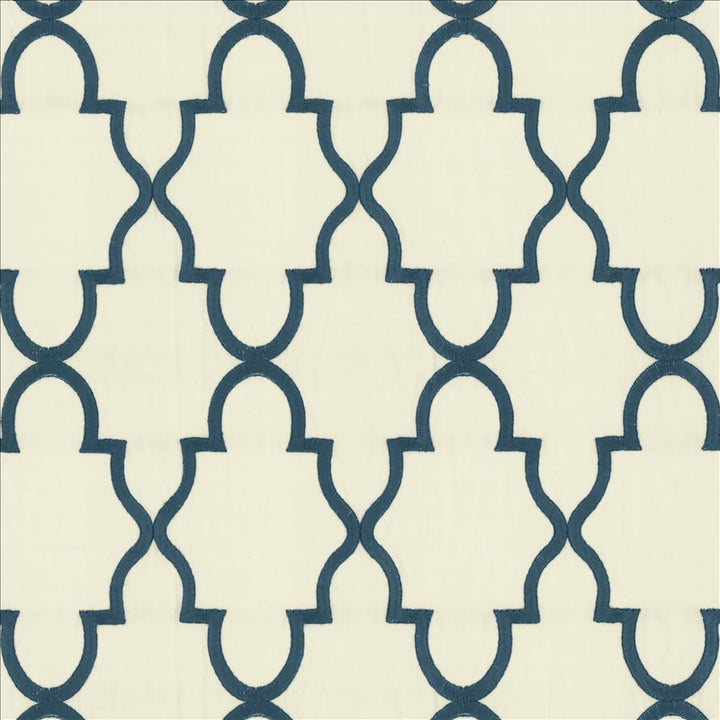 Solace Blue by Kasmir Fabric 5156 100% Cotton
 INDIA </p><p>Repeat: Horizontal: 5 2/8 inches and Vertical: 7 4/8 inches 51 - Fabric Carolina -