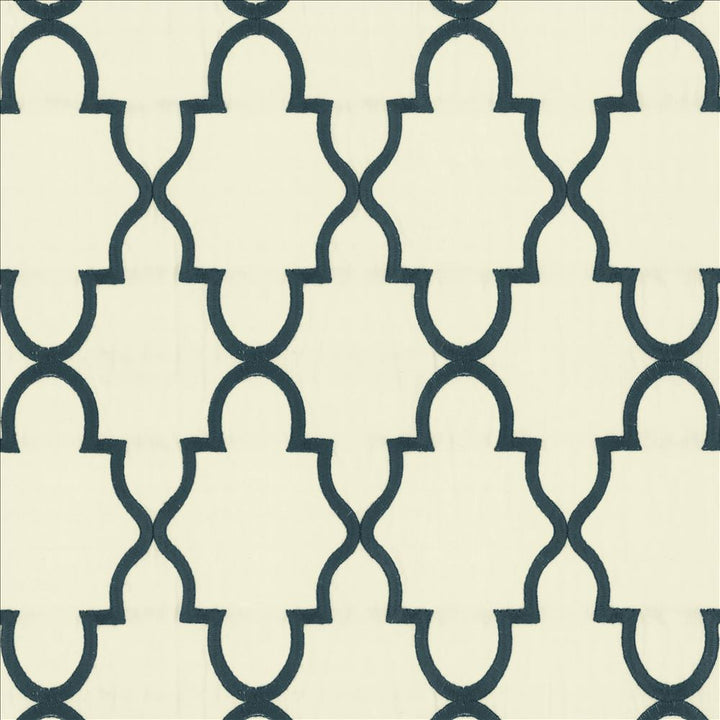 Solace Blue by Kasmir Fabric 5156 100% Cotton INDIA 22,000 Martindale Cycles Horizontal: 5 2/8 inches and Vertical: 7 4/8 inches 54 - Fabric Carolina -