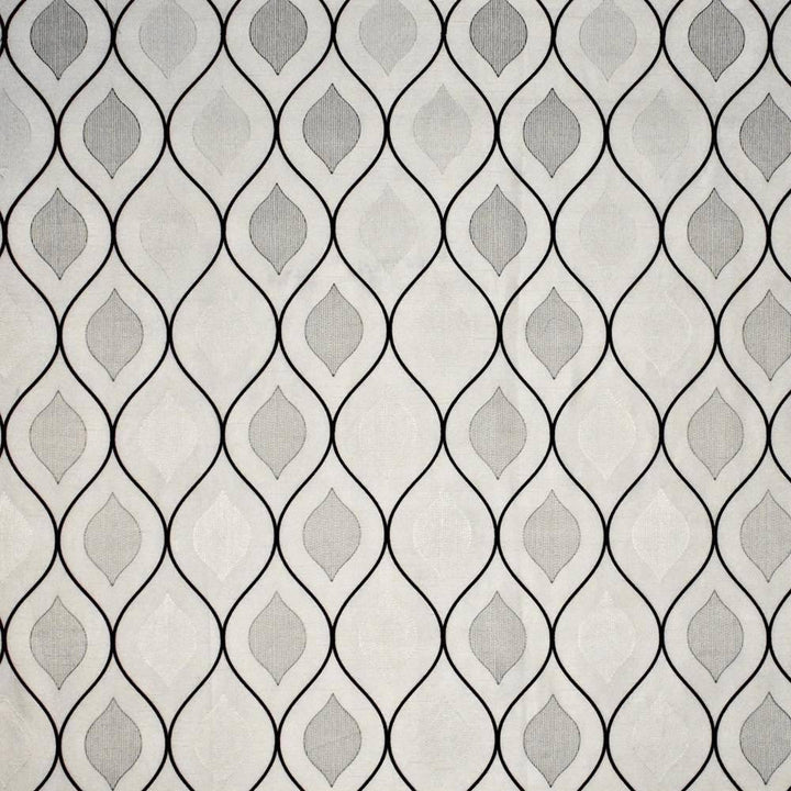 Solana Snow by Kasmir Fabric 1369 INDIA Not Tested H: 10 2/8 inches, V:9 2/8 inches 51 - 55 - Fabric Carolina - Kasmir