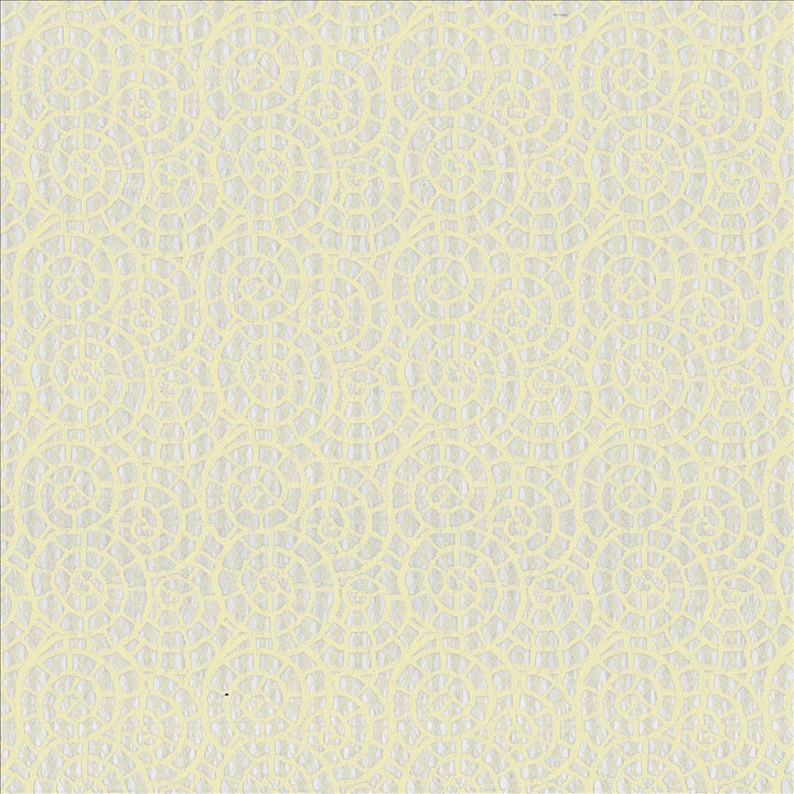 Soledad Ivory by Kasmir Fabric 1444 100% Polyester GERMANY Horizontal: 6 5/8 inches and Vertical: 5 6/8 inches 116 - 117 - Fabric Carolina -