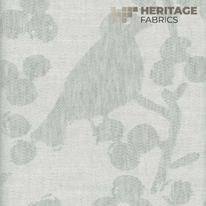 Songbird Morning by Heritage Fabric - 91% Poly +5% Cotton +4% Linnen India 15,000 Horizontal: 12.5" and Vertical: 16" 54" - Fabric Carolina -