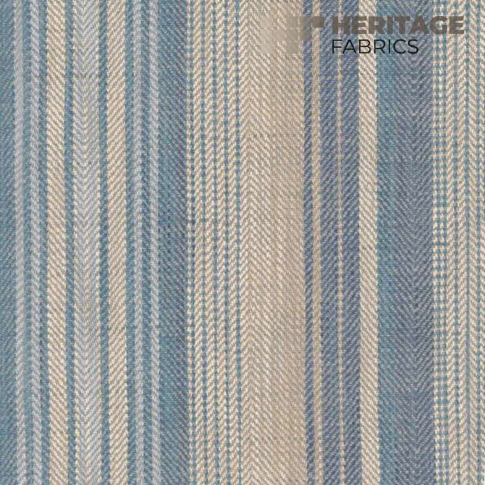 Sonoma Stripe Denim by Heritage Designer Fabric - 100% Polyester India 33,000 Horizontal: 13.5" and Vertical: N/A 54" - Swanky Fabrics -