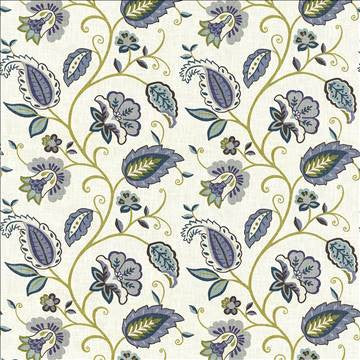 Sorellina Juniper by Kasmir Fabric 5065 100% Cotton USA 15,000 Wyzenbeek Double Rubs H: 27 inches, V: 25 2/8 inches 54 - Fabric Carolina - Kasmir
