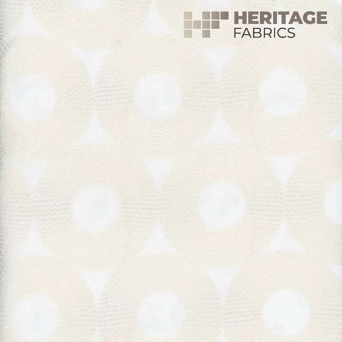 Spheres Champagne by Heritage Fabric - USA or Imported Horizontal: and Vertical: - Fabric Carolina -
