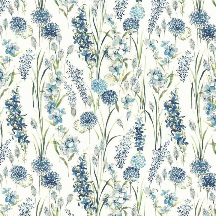 Spice Of Life Blue by Kasmir Fabric 1472 100% Cotton
 INDIA 5,000 Wyzenbeek Double Rubs </p><p>Repeat: Horizontal: 27 3/8 inches and Vertical: 26 4/8 inches 54 - Fabric Carolina -