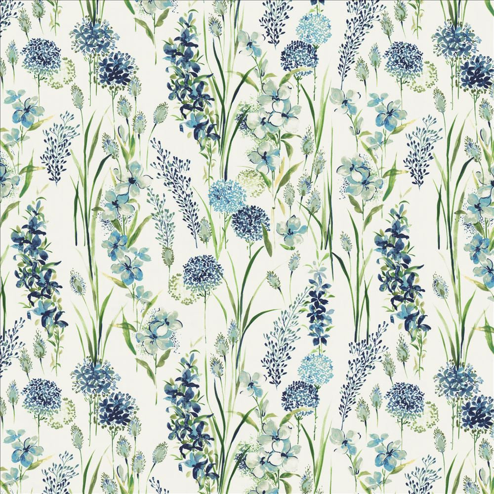 Spice Of Life Blue by Kasmir Fabric 1472 100% Cotton
 INDIA </p><p>Repeat: Horizontal: 27 3/8 inches and Vertical: 26 4/8 inches 54 - Fabric Carolina -