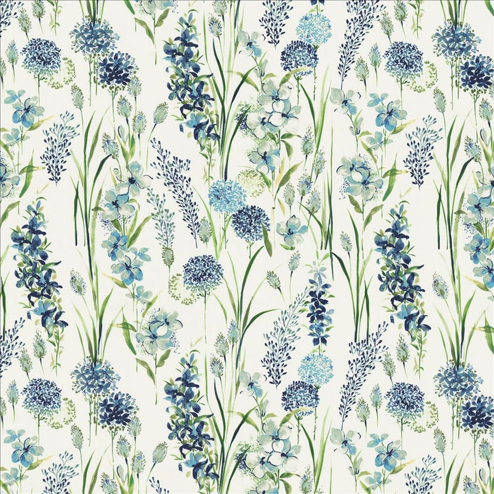 Spice Of Life Blue by Kasmir Fabric 1472 100% Cotton
 INDIA </p><p>Repeat: Horizontal: 27 3/8 inches and Vertical: 26 4/8 inches 54 - Fabric Carolina -