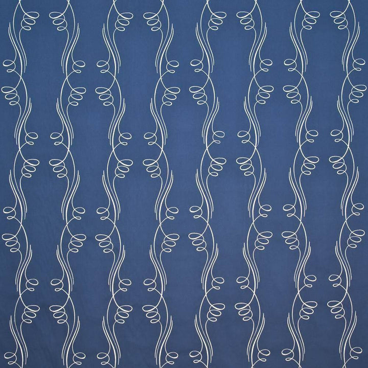 Spirographic Mariner Blue by Kasmir Fabric 1401 CHINA 6,000 Wyzenbeek Double Rubs H: 27 inches, V:21 4/8 inches 54 - Fabric Carolina - Kasmir