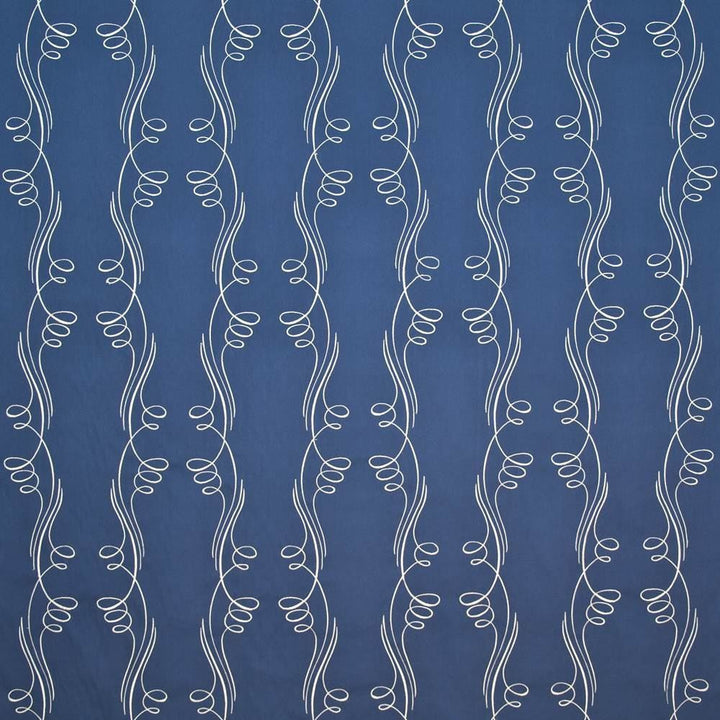 Spirographic Mariner Blue by Kasmir Fabric 1401 100% Cotton
 CHINA 6,000 Wyzenbeek Double Rubs </p><p>Repeat: Horizontal: 27 inches and Vertical: 21 4/8 inches 54 - Fabric Carolina -