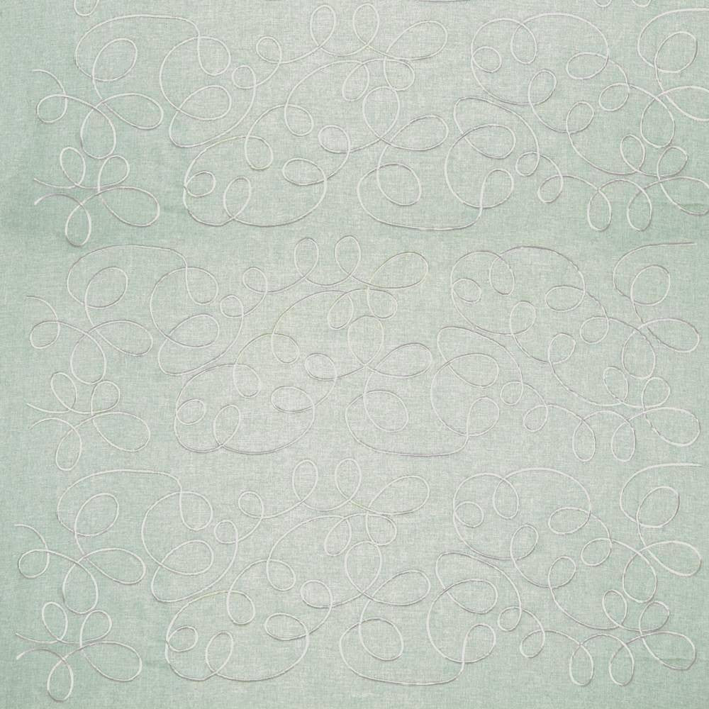 Spirogyro Aloe by Kasmir Fabric 1388 CHINA Not Tested H: 42 inches, V:15 6/8 inches 57 - 58 - Fabric Carolina - Kasmir