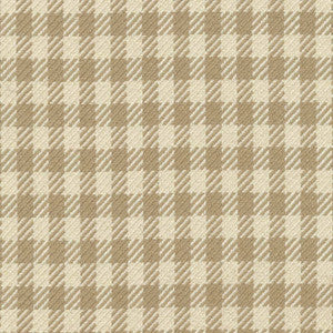 Spit Spot Check Biscuit by Kasmir Fabric