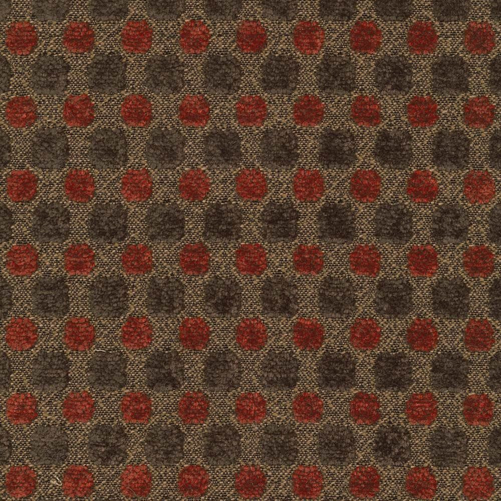 Spotted Recently Chocolate by Kasmir Fabric 1387 61% Rayon
39% Polyester
 CHINA </p><p>Repeat: Horizontal: 5/8 inches and Vertical: 6/8 inches 57 - Fabric Carolina -