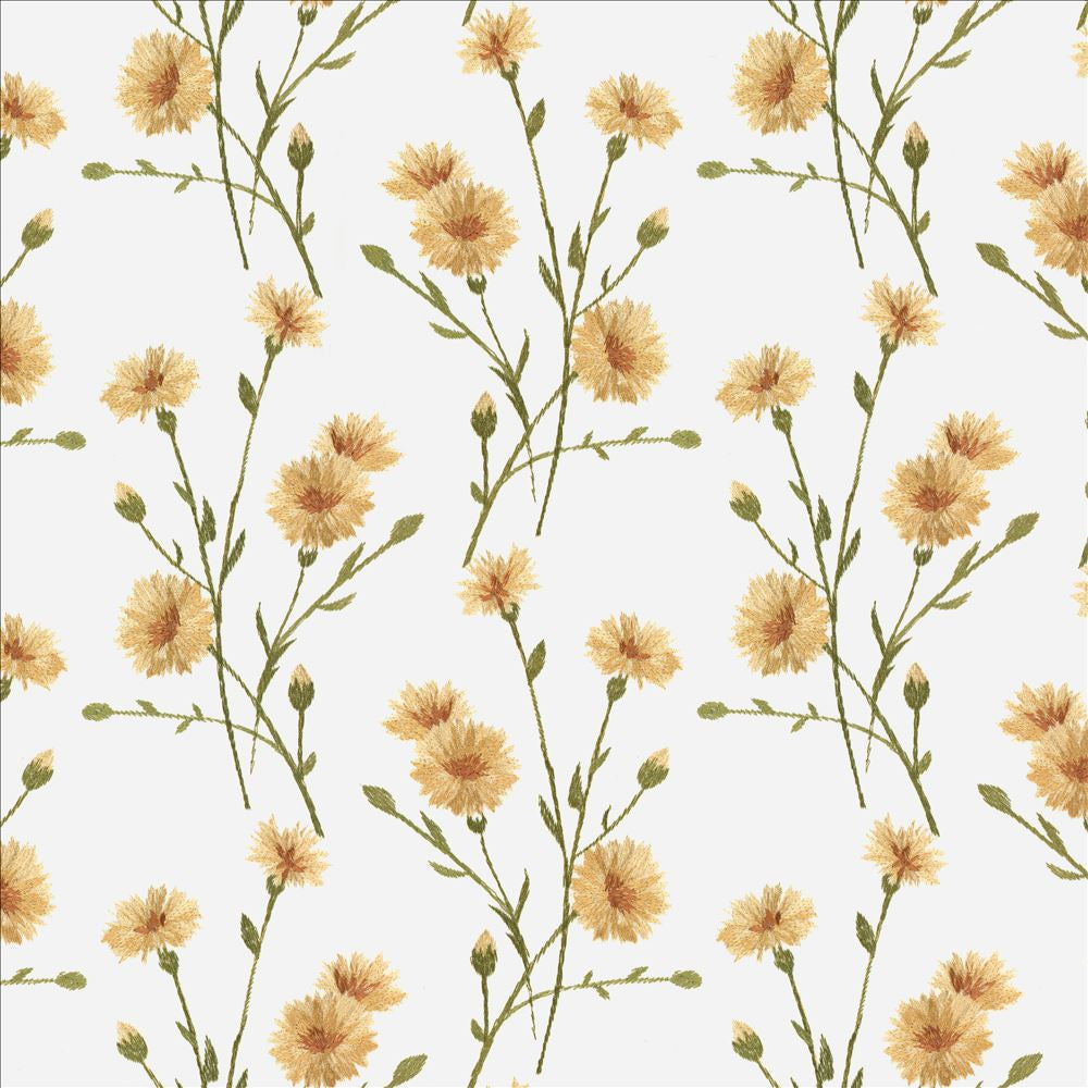 Sprightly Daisy by Kasmir Fabric 1468 52% Cotton
48% Polyester
 INDIA </p><p>Repeat: Horizontal: 10 3/8 inches and Vertical: 9 2/8 inches 51 - Fabric Carolina -