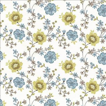 Spring Break Azure by Kasmir Fabric 1425 100% Cotton TURKEY Not Tested H: 27 2/8 inches, V: 25 2/8 inches 55 - Fabric Carolina - Kasmir