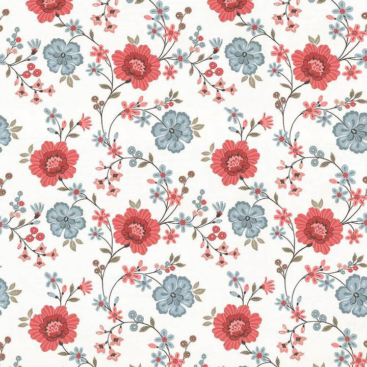 Spring Break Coral by Kasmir Fabric 1425 TURKEY Not Tested H: 27 2/8 inches, V:25 2/8 inches 55 - Fabric Carolina - Kasmir
