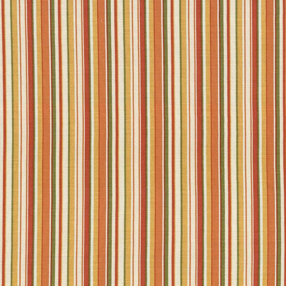 Spring Stripe Apricot by Kasmir Fabric 5017 100% Cotton PAKISTAN 15,000 Wyzenbeek Double Rubs Horizontal: 5 inches and Vertical: 0 Inches 54 - 55 - Fabric Carolina -