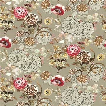 Springtime Autumn by Kasmir Fabric 8004 52% Cotton 48% Linen ITALY 18,000 Martindale Cycles H: 26 7/8 inches, V: 38 2/8 inches 55 - 57 - Fabric Carolina - Kasmir