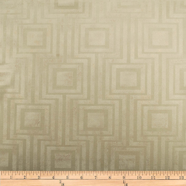 Embellished Square Cream by Europatex Designer Fabric Embellished 100% Polyester 14.2" H, 12.4" V 118.00 inches - Swanky Fabrics -