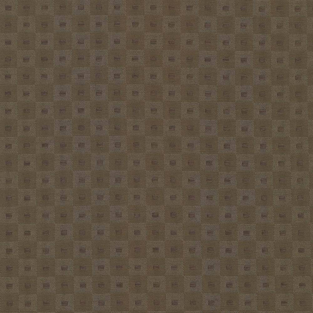 Square Pegs Chocolate by Kasmir Fabric 5068 TAIWAN 30,000 Wyzenbeek Double Rubs H: 1 1/8 inches, V:1 1/8 inches 54 - 55 - Fabric Carolina - Kasmir