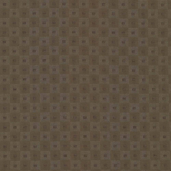 Square Pegs Chocolate by Kasmir Fabric 5068 TAIWAN 30,000 Wyzenbeek Double Rubs H: 1 1/8 inches, V:1 1/8 inches 54 - 55 - Fabric Carolina - Kasmir