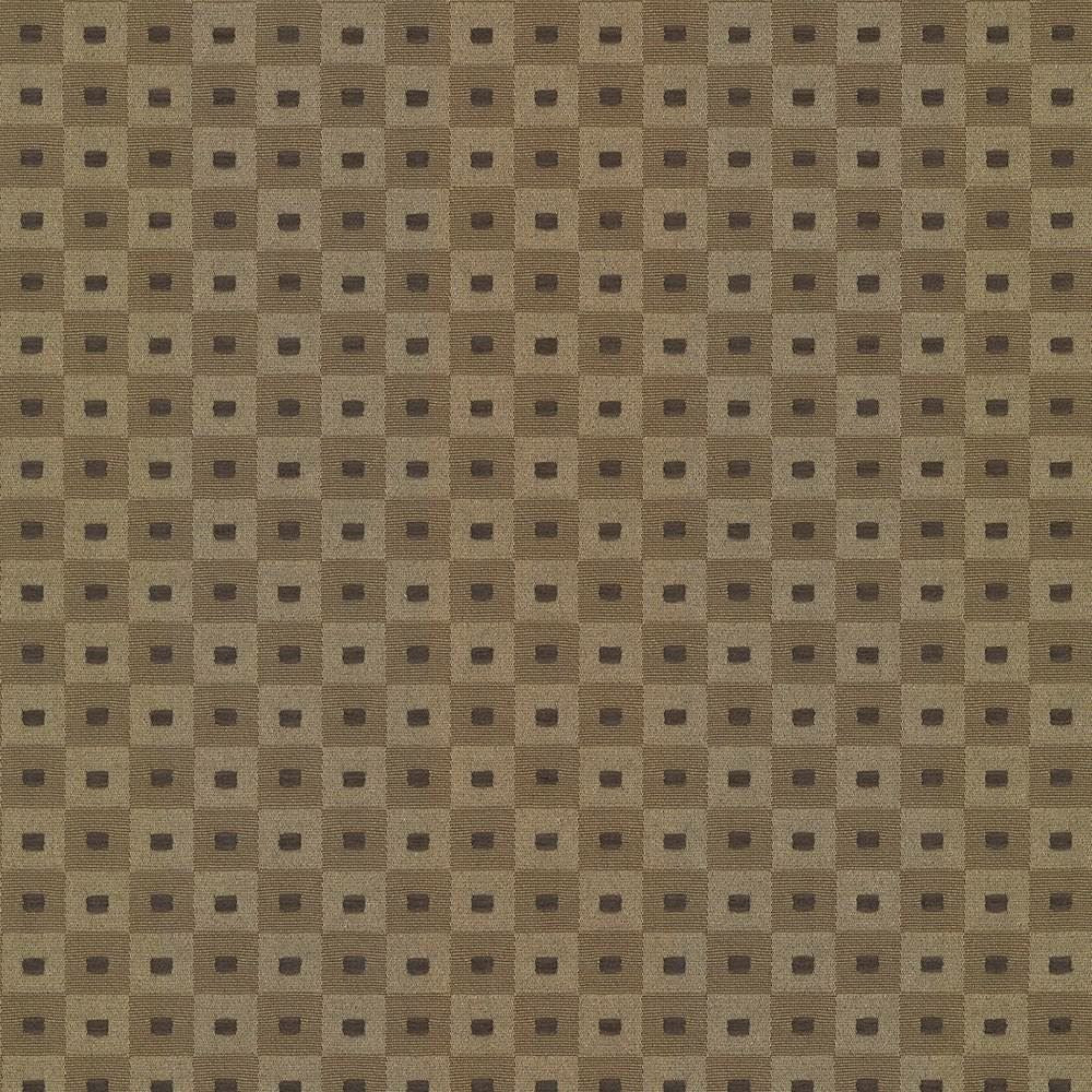 Square Pegs Coffee by Kasmir Fabric 5066 55% Cotton 45% Polyester TAIWAN 30,000 Wyzenbeek Double Rubs Horizontal: 1 1/8 inches and Vertical: 1 1/8 inches 54 - 55 - Fabric Carolina -