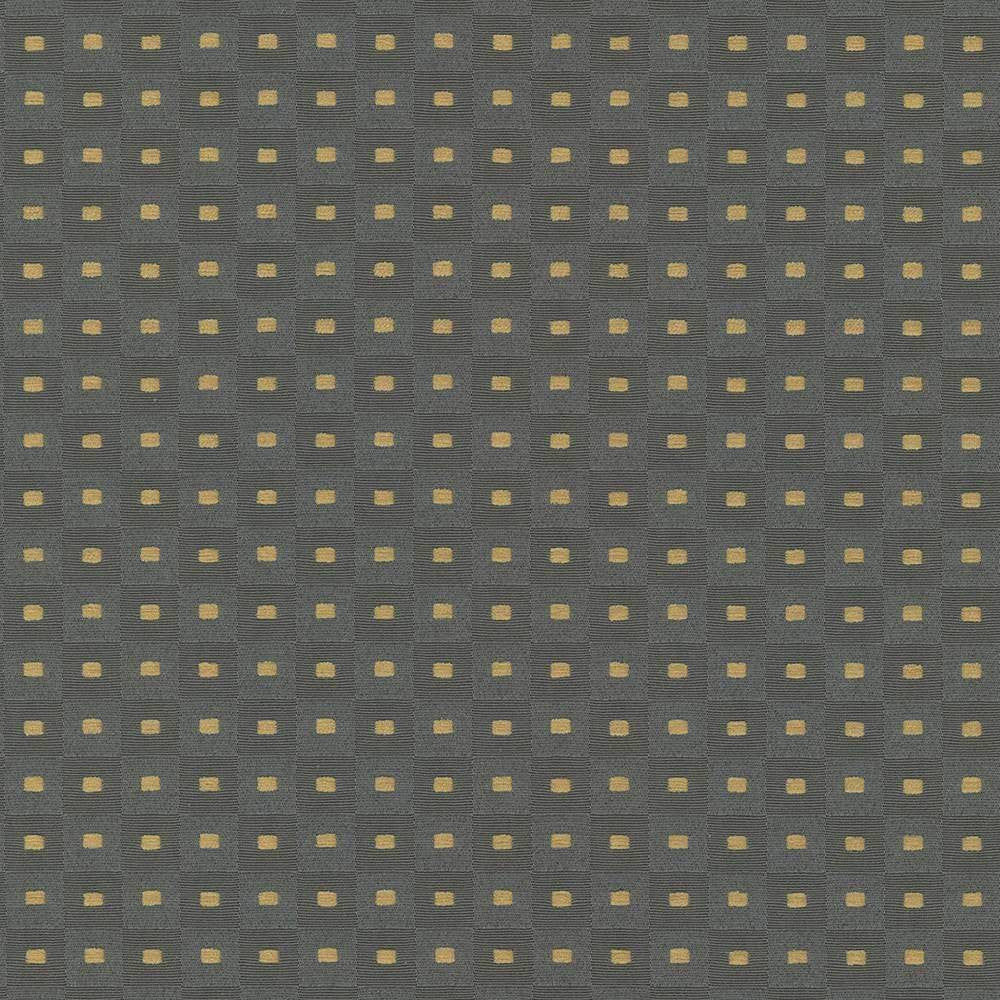 Square Pegs Graphite by Kasmir Fabric 5067 TAIWAN 30,000 Wyzenbeek Double Rubs H: 1 1/8 inches, V:1 1/8 inches 54 - 55 - Fabric Carolina - Kasmir