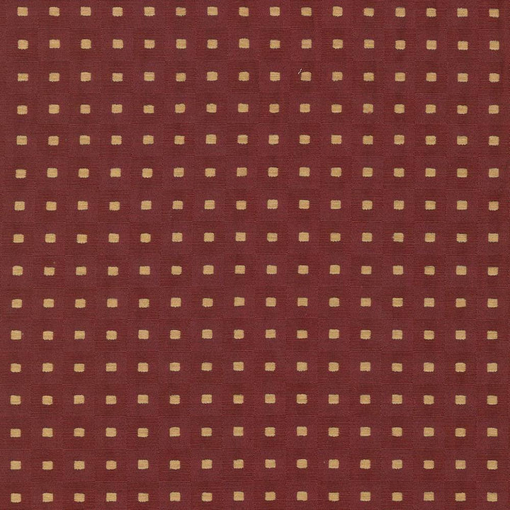 Square Pegs Ruby by Kasmir Fabric 5071 TAIWAN 30,000 Wyzenbeek Double Rubs H: 1 1/8 inches, V:1 1/8 inches 54 - 55 - Fabric Carolina - Kasmir