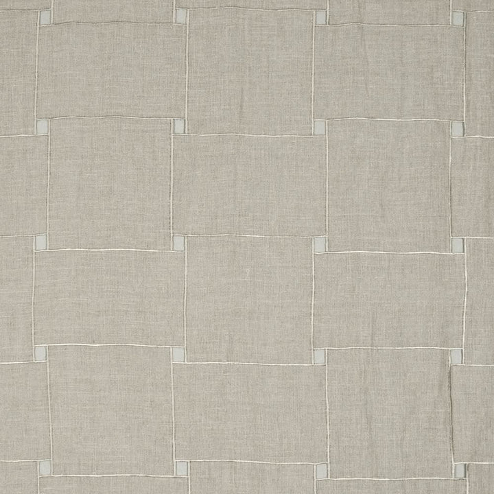 Square Root Flax by Kasmir Fabric 1374 100% Linen Embroidery 100% Rayon INDIA Not Tested Horizontal: 13 inches and Vertical: 15 4/8 inches 54 - Fabric Carolina -