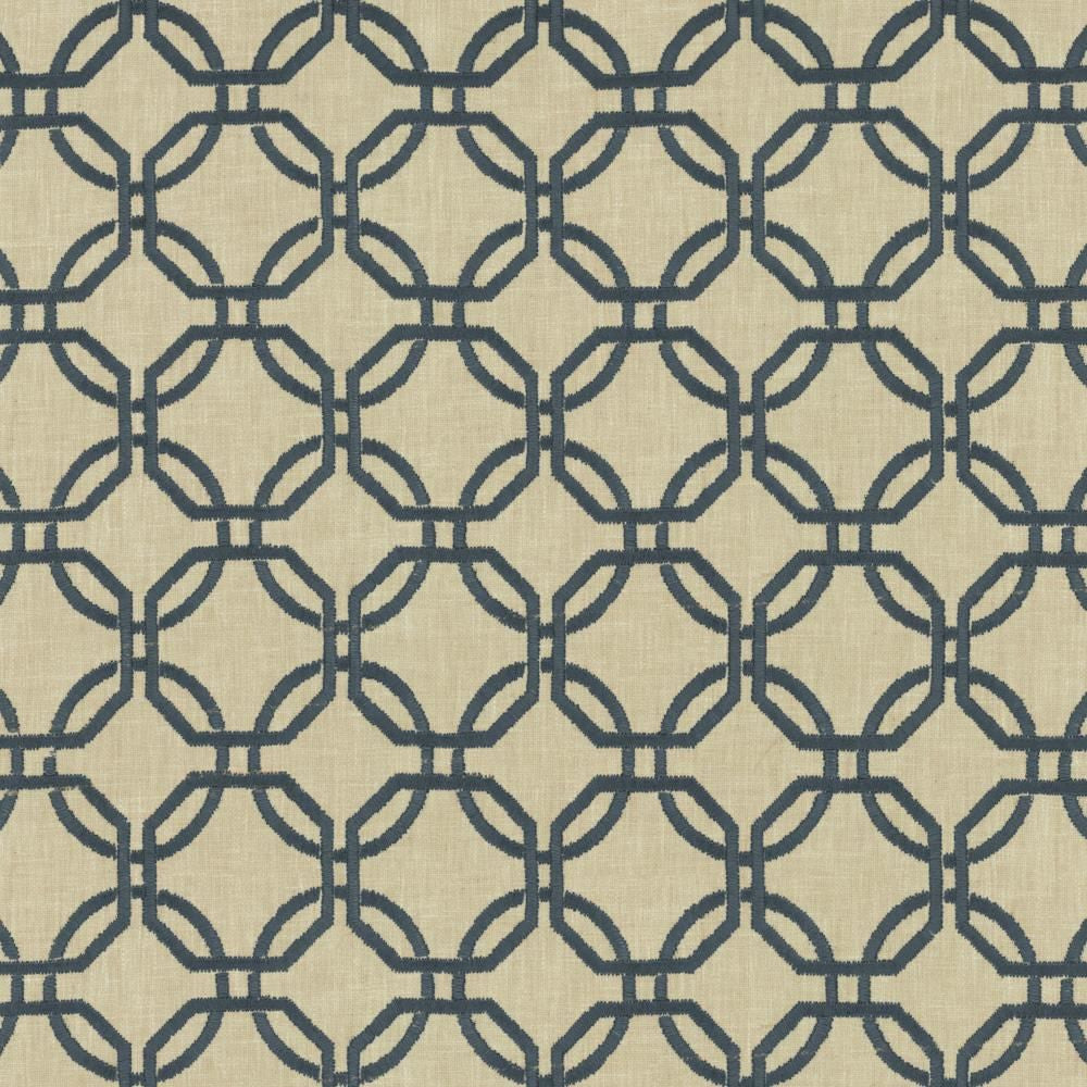 Squircle Navy by Kasmir Fabric 1456 40% Viscose
30% Cotton
30% Polyester
 INDIA </p><p>Repeat: Horizontal: 3 2/8 inches and Vertical: 3 1/8 inches 52 - Fabric Carolina -