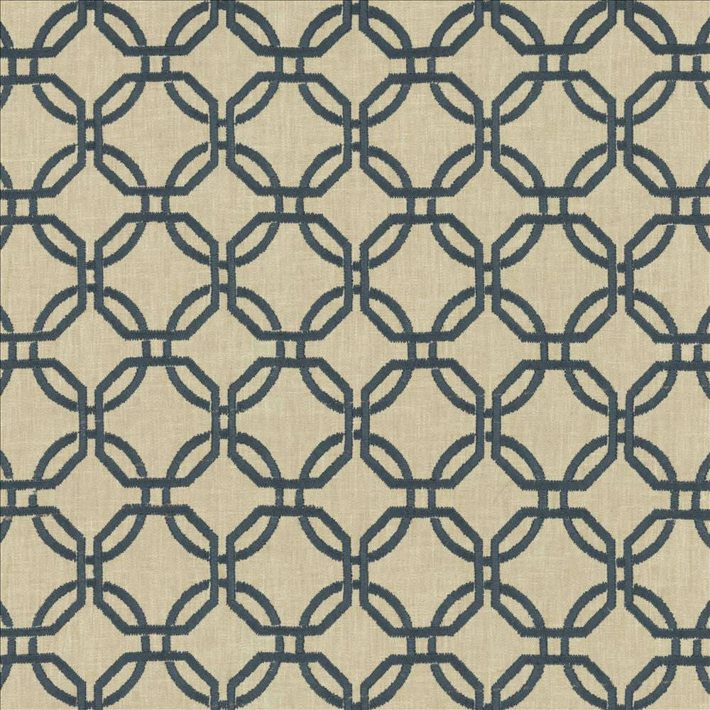 Squircle Navy by Kasmir Fabric 1456 40% Viscose
30% Cotton
30% Polyester
 INDIA </p><p>Repeat: Horizontal: 3 2/8 inches and Vertical: 3 1/8 inches 54 - Fabric Carolina -