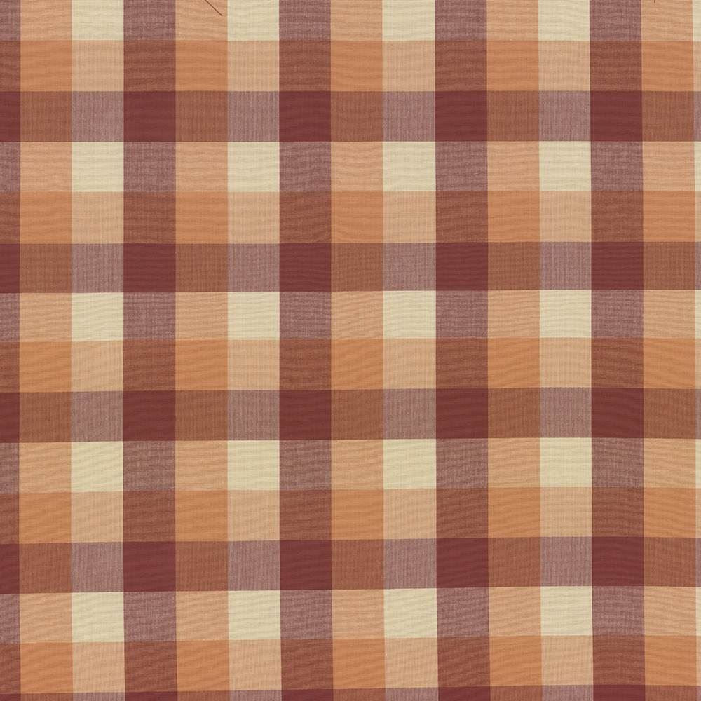 Squire Check Melon by Kasmir Fabric 5070 100% Cotton
 INDIA </p><p>Repeat: Horizontal: 6 6/8 inches and Vertical: 6 6/8 inches 54 - Fabric Carolina -