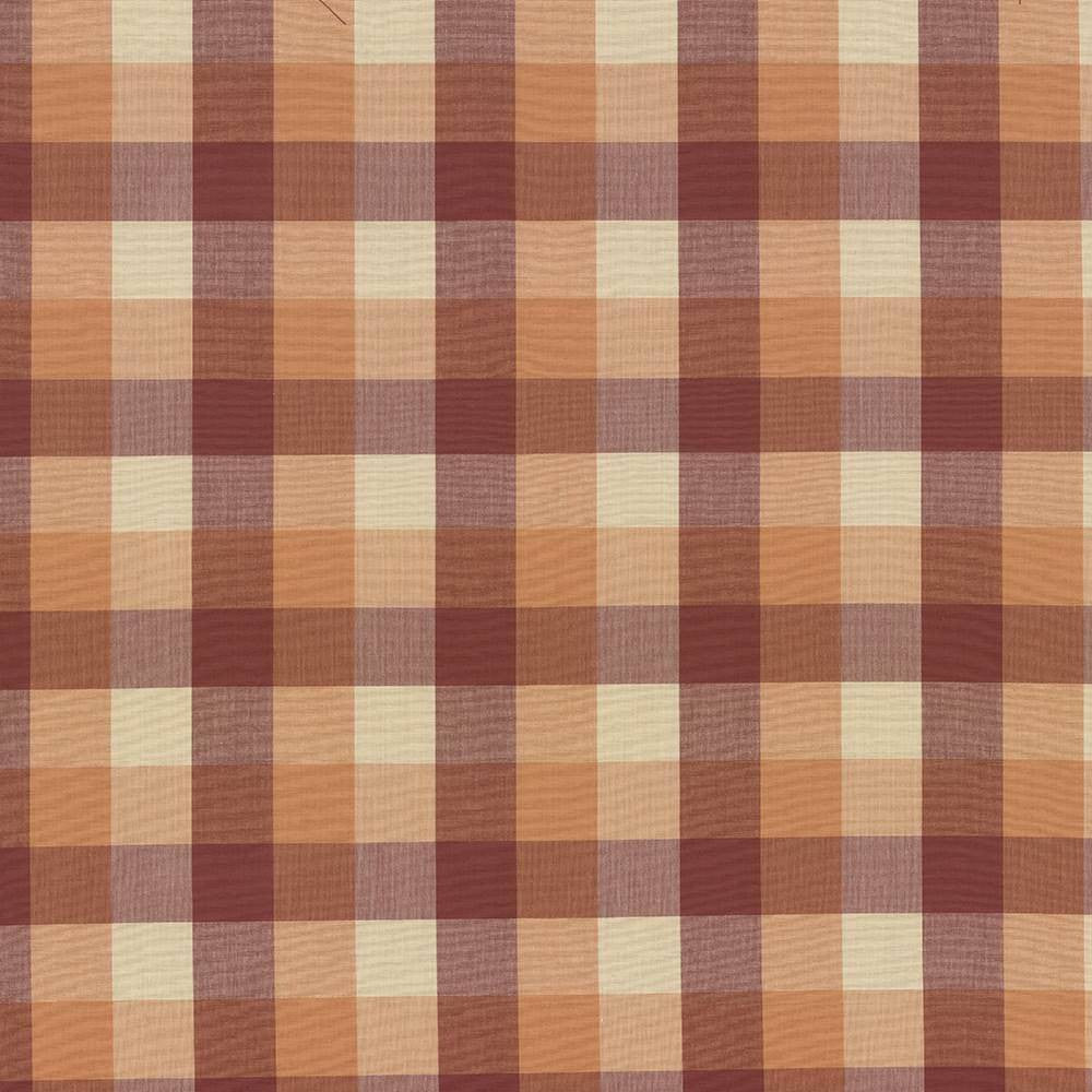 Squire Check Melon by Kasmir Fabric 5070 INDIA 6,000 Wyzenbeek Double Rubs H: 6 6/8 inches, V:6 6/8 inches 54 - Fabric Carolina - Kasmir
