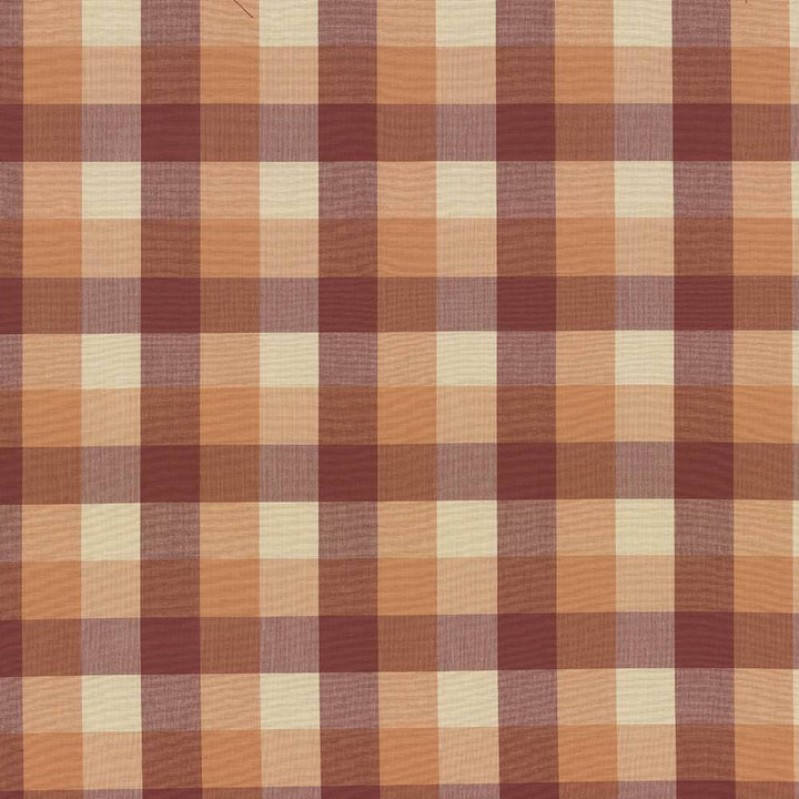 Squire Check Melon by Kasmir Fabric 5070 INDIA 6,000 Wyzenbeek Double Rubs H: 6 6/8 inches, V:6 6/8 inches 54 - Fabric Carolina - Kasmir
