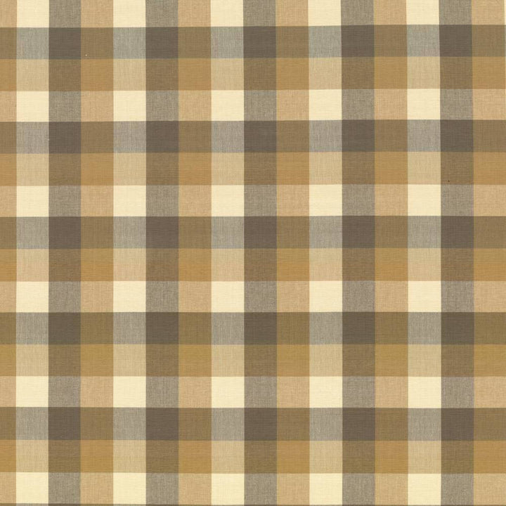 Squire Check Sandstone by Kasmir Fabric 5066 INDIA 6,000 Wyzenbeek Double Rubs H: 6 6/8 inches, V:6 6/8 inches 54 - Fabric Carolina - Kasmir
