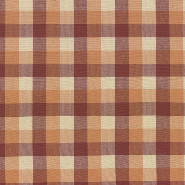 Squire Check Melon by Kasmir Fabric 5070 100% Cotton
 INDIA </p><p>Repeat: Horizontal: 6 6/8 inches and Vertical: 6 6/8 inches 54 - Fabric Carolina -