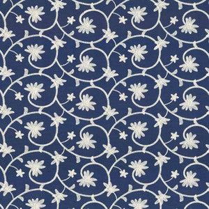 Srinagar Floral Cobalt by Kasmir Fabric