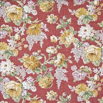 St Germaine Rouge by Kasmir Fabric 1370 55% Linen 45% Rayon USA 15,000 Wyzenbeek Double Rubs H: 54 inches, V: 27 inches 54 - Fabric Carolina - Kasmir