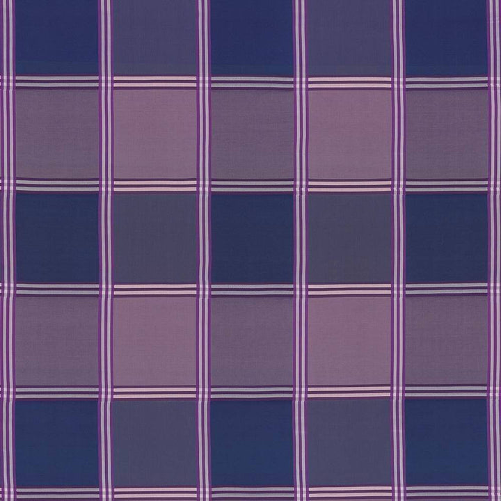 St Martin Plaid Aubergine by Kasmir Fabric 8003 INDIA 15,000 Wyzenbeek Double Rubs H: 12 6/8 inches, V:13 2/8 inches 54 - 55 - Fabric Carolina - Kasmir