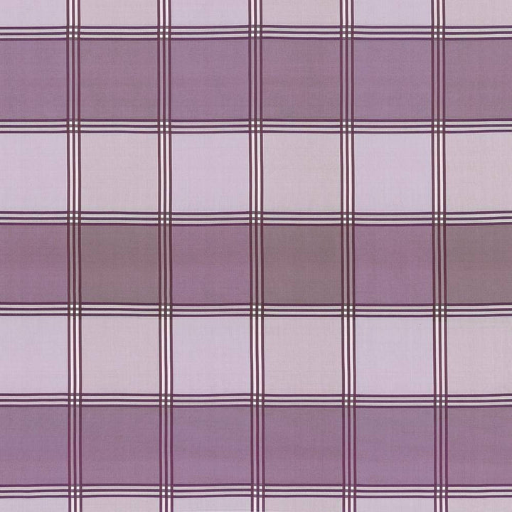 St Martin Plaid Plum by Kasmir Fabric 8003 INDIA 15,000 Wyzenbeek Double Rubs H: 12 6/8 inches, V:13 2/8 inches 54 - 55 - Fabric Carolina - Kasmir