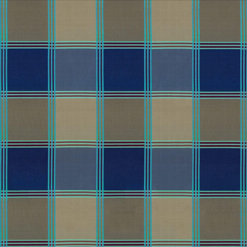 St Martin Plaid Royal by Kasmir Fabric 8003 100% Polyester
 INDIA </p><p>Repeat: Horizontal: 12 6/8 inches and Vertical: 13 2/8 inches 54 - 55 - Fabric Carolina -