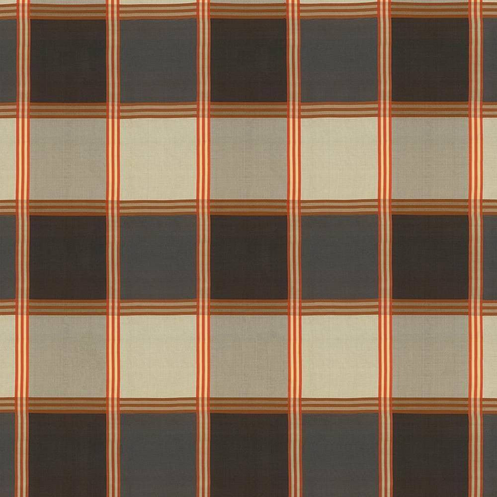 St Martin Plaid Spice by Kasmir Fabric 8003 INDIA 15,000 Wyzenbeek Double Rubs H: 12 6/8 inches, V:13 2/8 inches 54 - 55 - Fabric Carolina - Kasmir