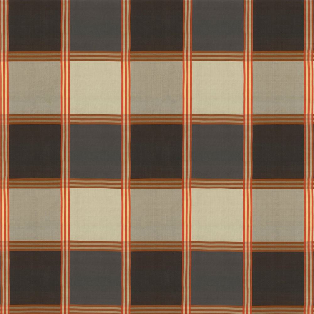 St Martin Plaid Spice  by Kasmir Fabric See sample 100% Polyester
 INDIA 15,000 Wyzenbeek Double Rubs </p><p>Repeat: Horizontal: 12 6/8 inches and Vertical: 13 2/8 inches 54  - Fabric Carolina -