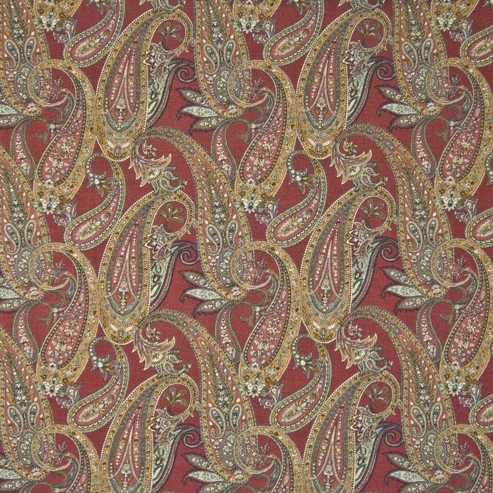 St Michele Garnet by Kasmir Fabric 1370 100% Cotton PERU 15,000 Wyzenbeek Double Rubs Horizontal: 27 inches and Vertical: 25 4/8 inches 54 - Fabric Carolina -
