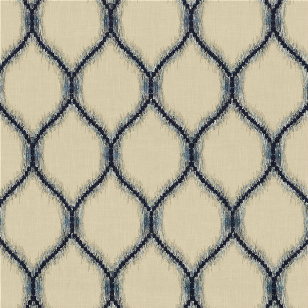 Static Ocean by Kasmir Fabric 1470 52% Polyester
48% Cotton
 INDIA </p><p>Repeat: Horizontal: 6 7/8 inches and Vertical: 12 inches 51 - Fabric Carolina -