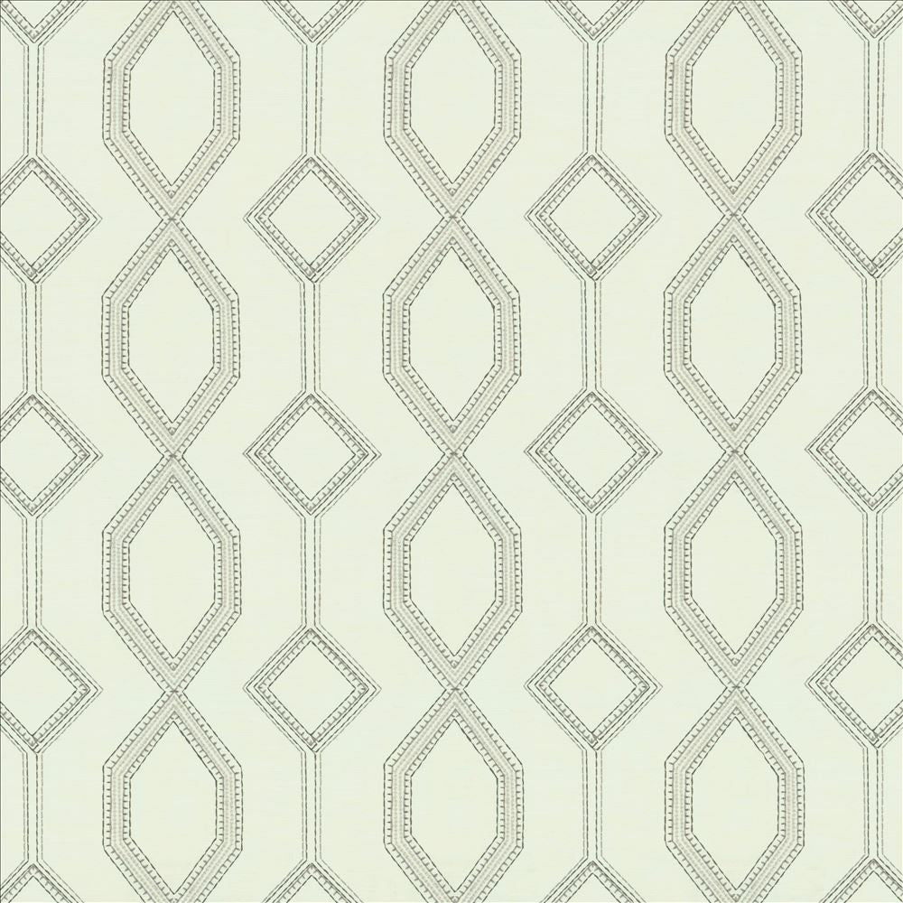 Station Ivory by Kasmir Fabric 5156 100% Cotton INDIA 30,000 Martindale Cycles Horizontal: 8 4/8 inches and Vertical: 7 4/8 inches 54 - Fabric Carolina -