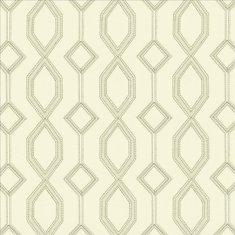 Station Ivory by Kasmir Fabric 5156 100% Cotton
 INDIA </p><p>Repeat: Horizontal: 8 4/8 inches and Vertical: 7 4/8 inches 54 - Fabric Carolina -