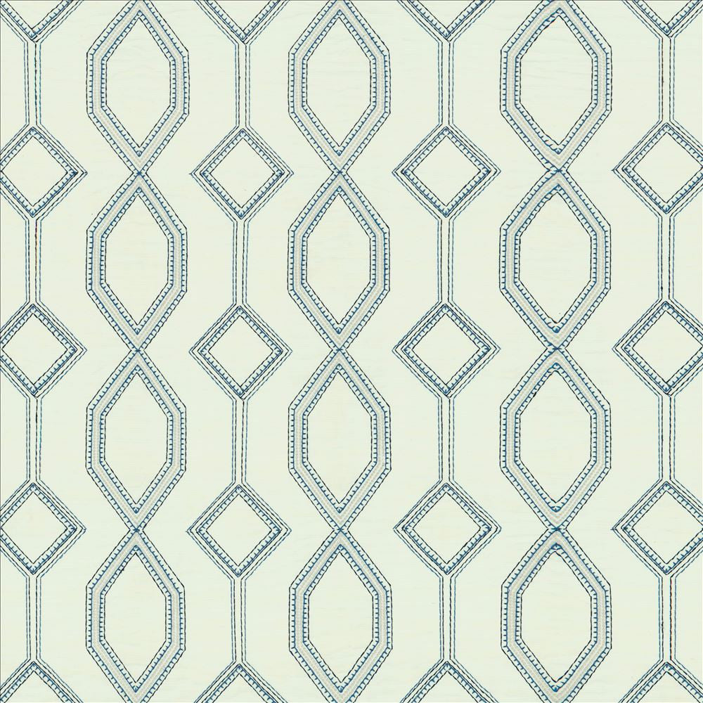 Station Navy by Kasmir Fabric 5156 100% Cotton INDIA 30,000 Martindale Cycles Horizontal: 8 4/8 inches and Vertical: 7 4/8 inches 54 - Fabric Carolina -