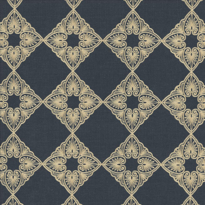 Statuary Admiral by Kasmir Fabric 5143 82% Polyester
18% Linen
 CHINA </p><p>Repeat: Horizontal: 5 6/8 inches and Vertical: 5 6/8 inches 53 - Fabric Carolina -